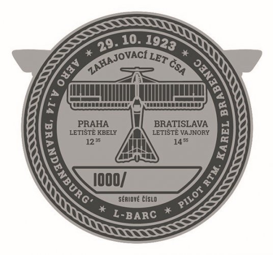 Pamětní mince k výročí ČSA 100let