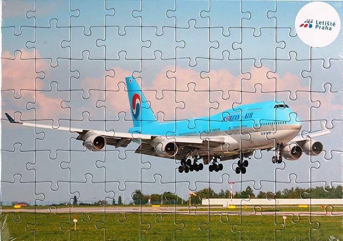 Puzzle 80 dílků - Vyberte variantu: Boeing 747 Korean Air